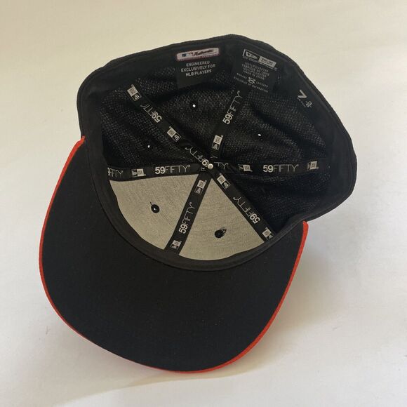 San Francisco Giants New Era 59Fifty Fitted Hat Baseball Cap 7 3/8 Black MLB - Picture 7 of 10
